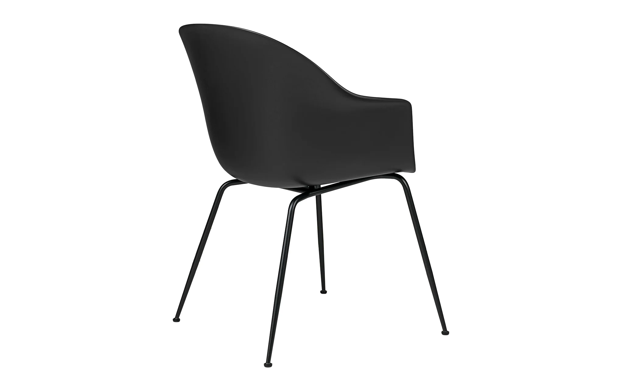 Bat dining chair - un-upholstered with conic base - Image 20