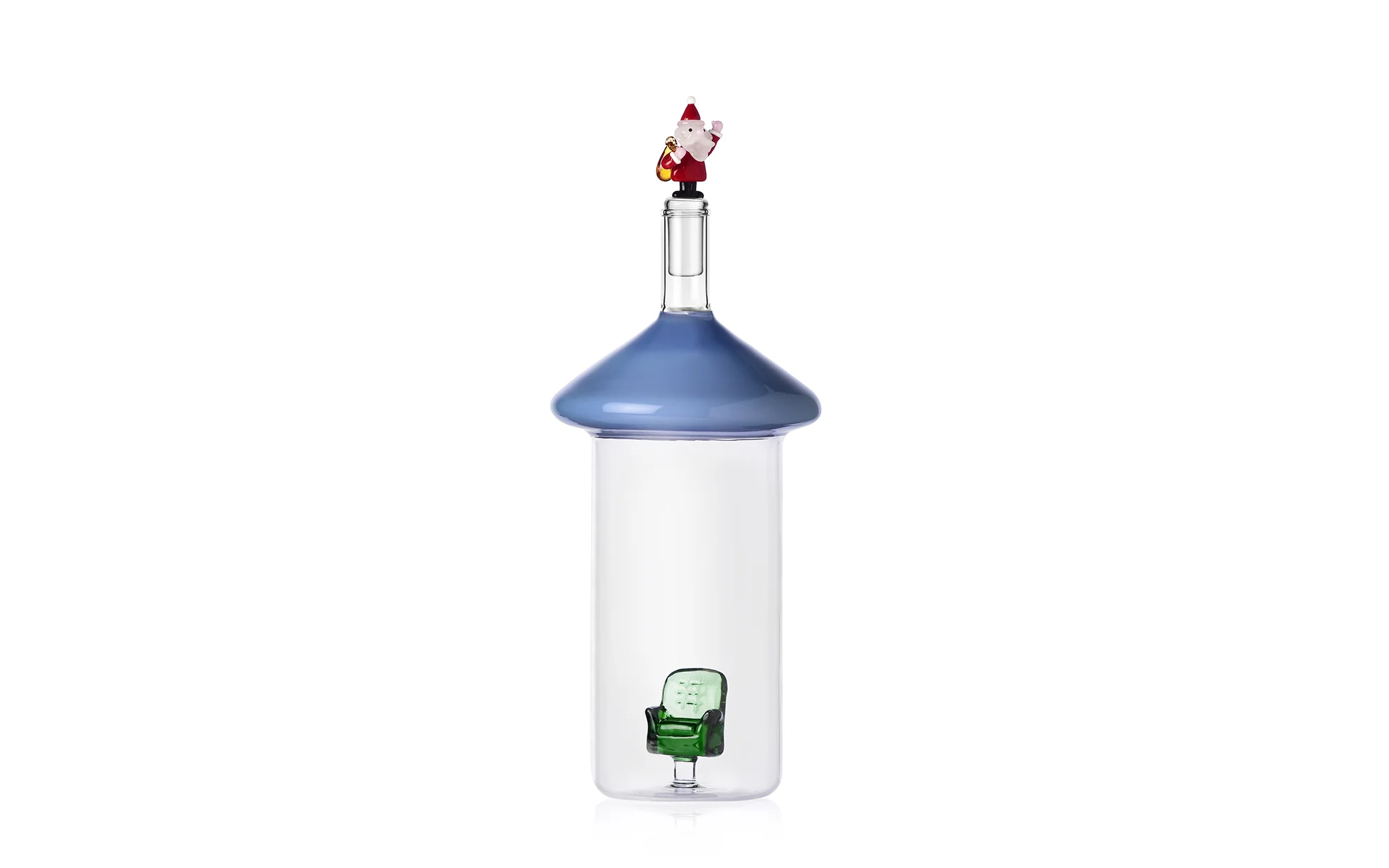 Christmas Tales bottle - santa claus & sofa