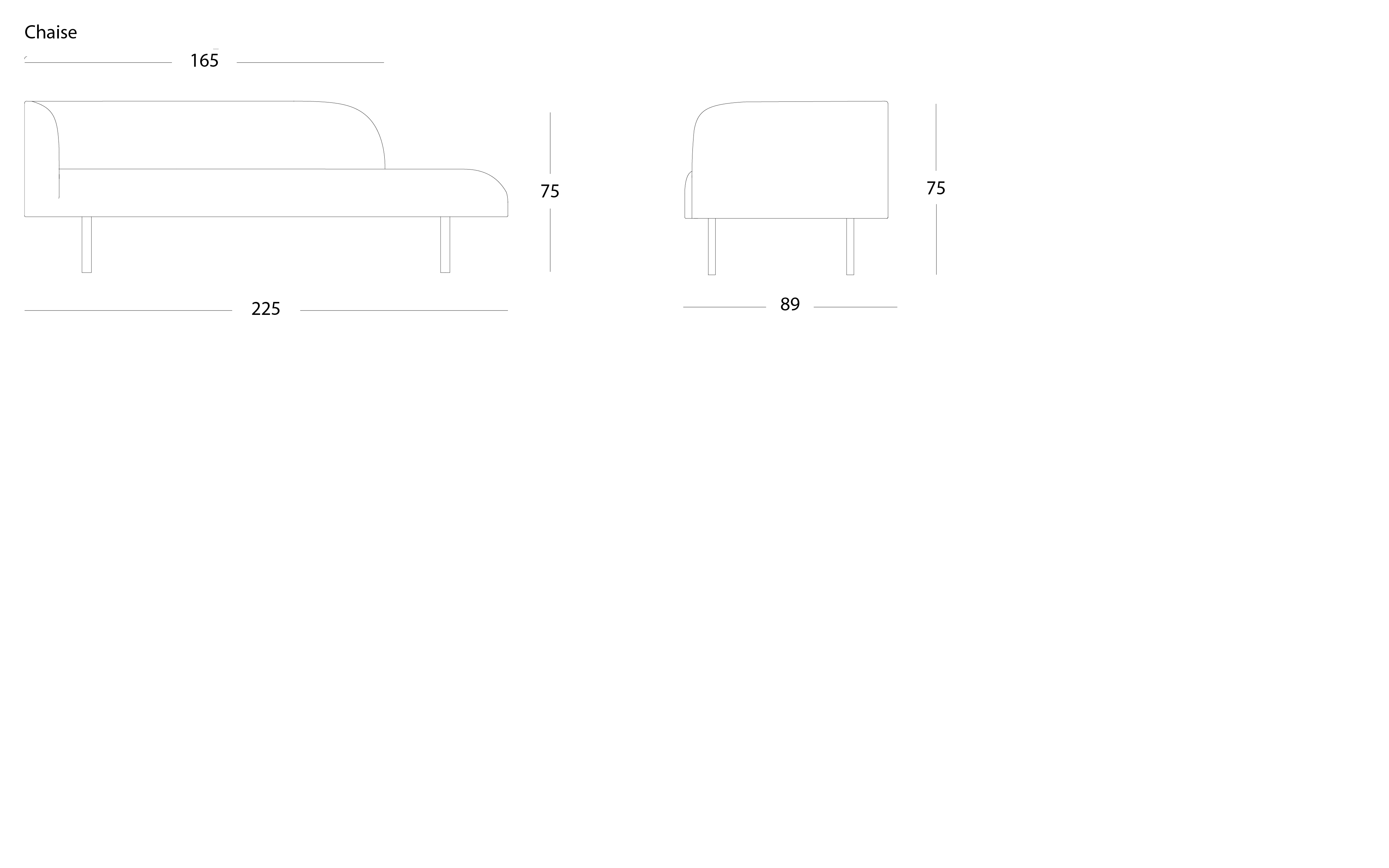 Continuous chaise - left arm - Image 3