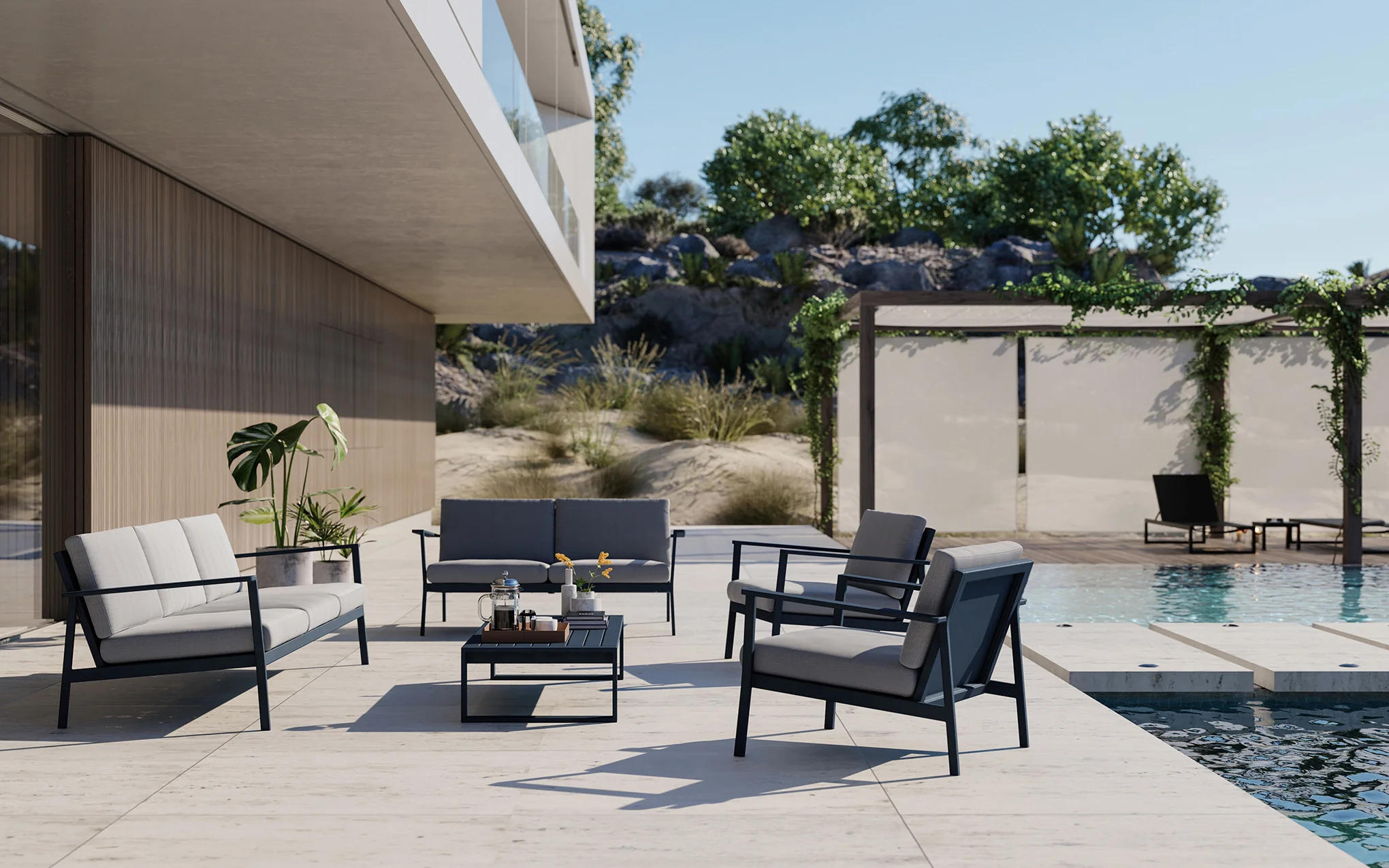 Eos outdoor two seat sofa - Image 11