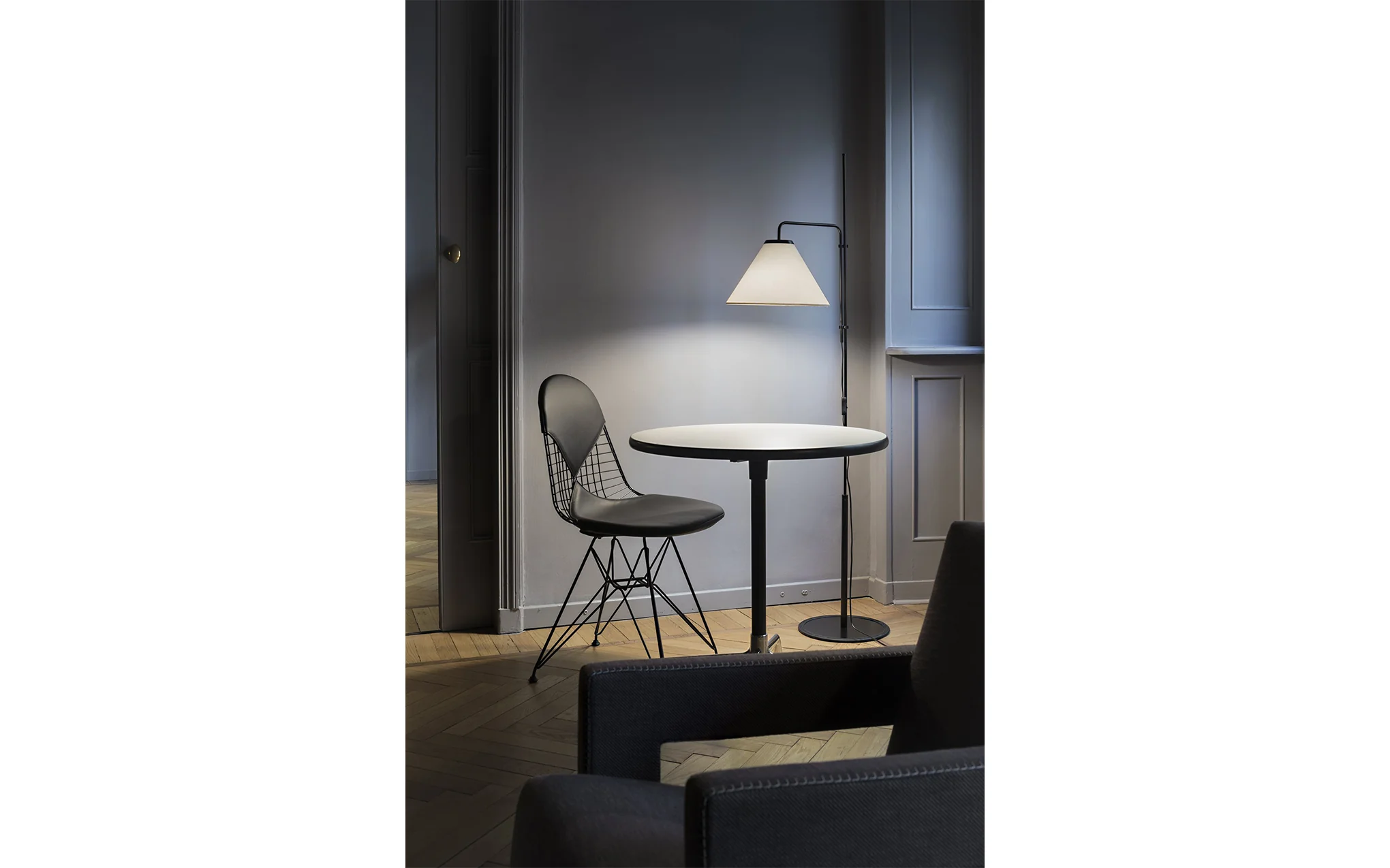Funiculí floor lamp - fabric shade - Image 5