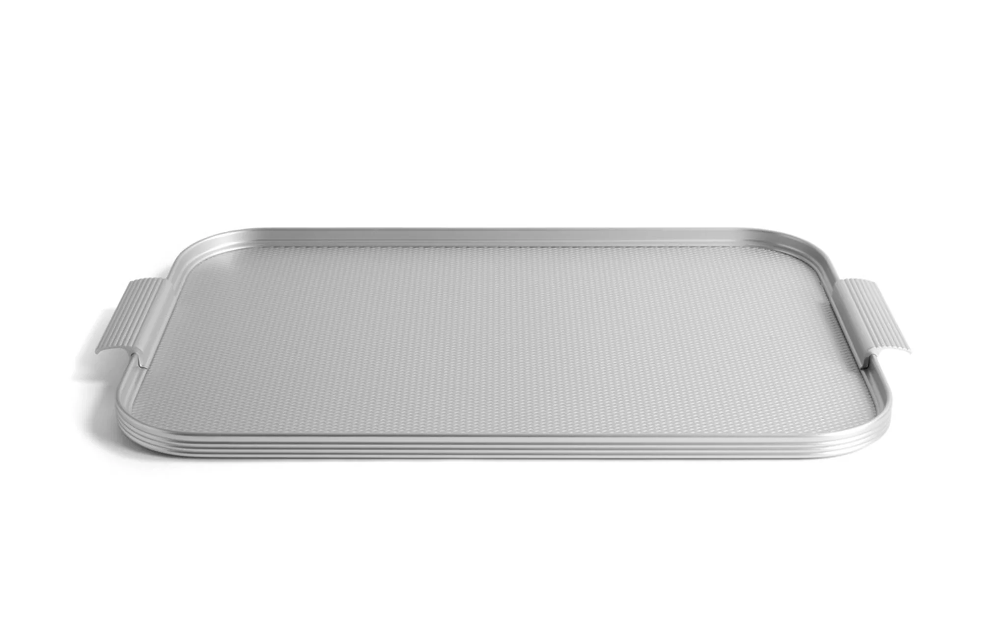 Kaymet Ribbed tray - diamond silver - Image 2