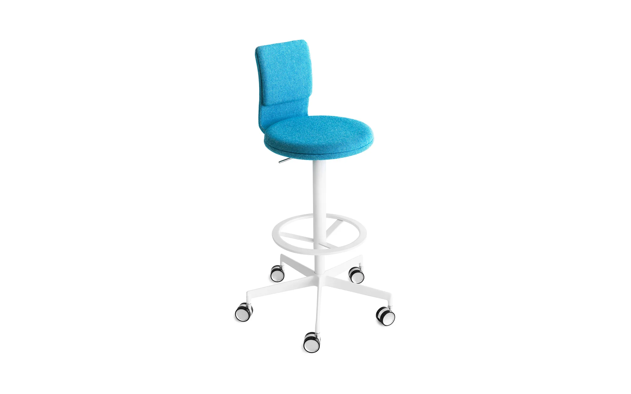 Lab stool with backrest - Image 4