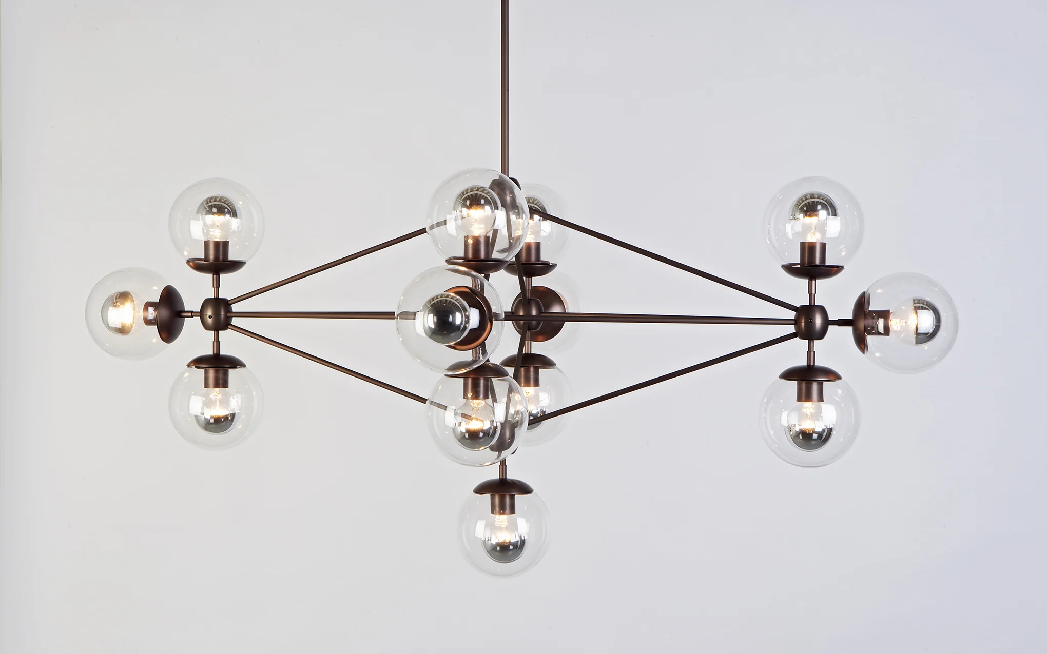 Modo chandelier - diamond, 13 globes - Image 3