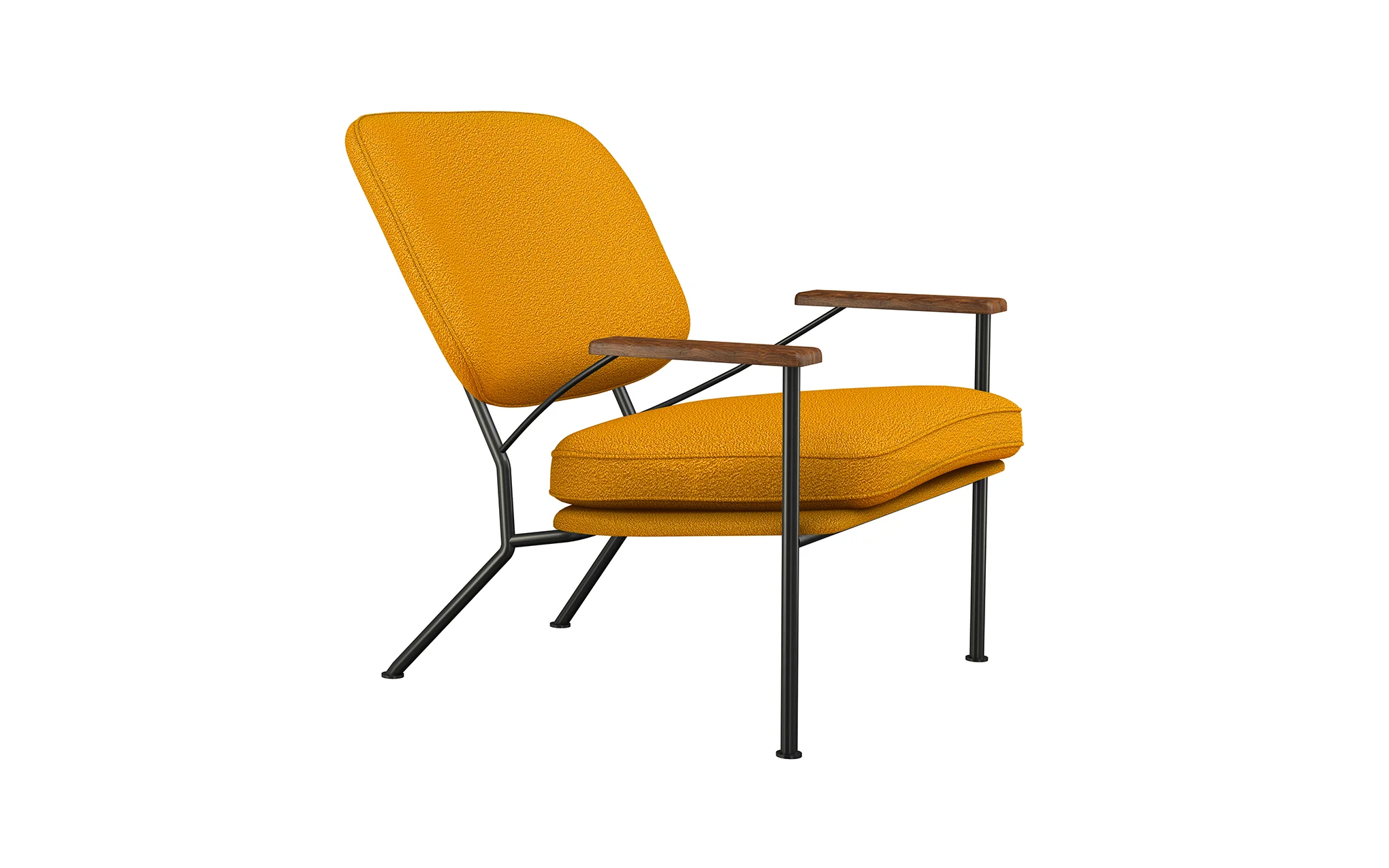 Orlando armchair with walnut arms - Image 24
