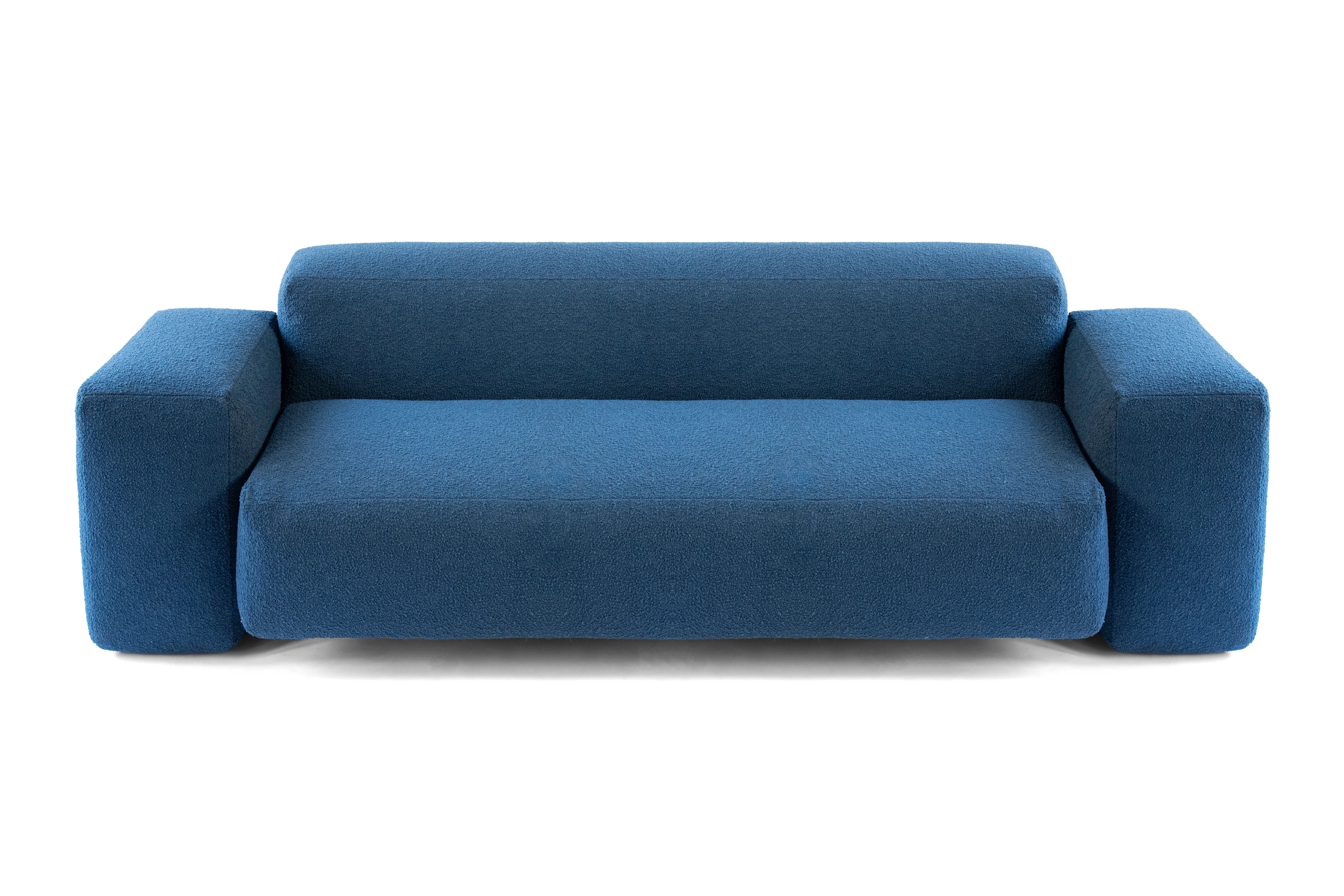 Overlap three seat sofa