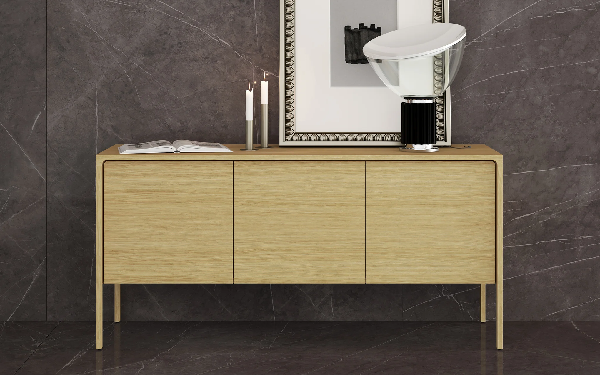 Tactile sideboard - 3 door - Image 2