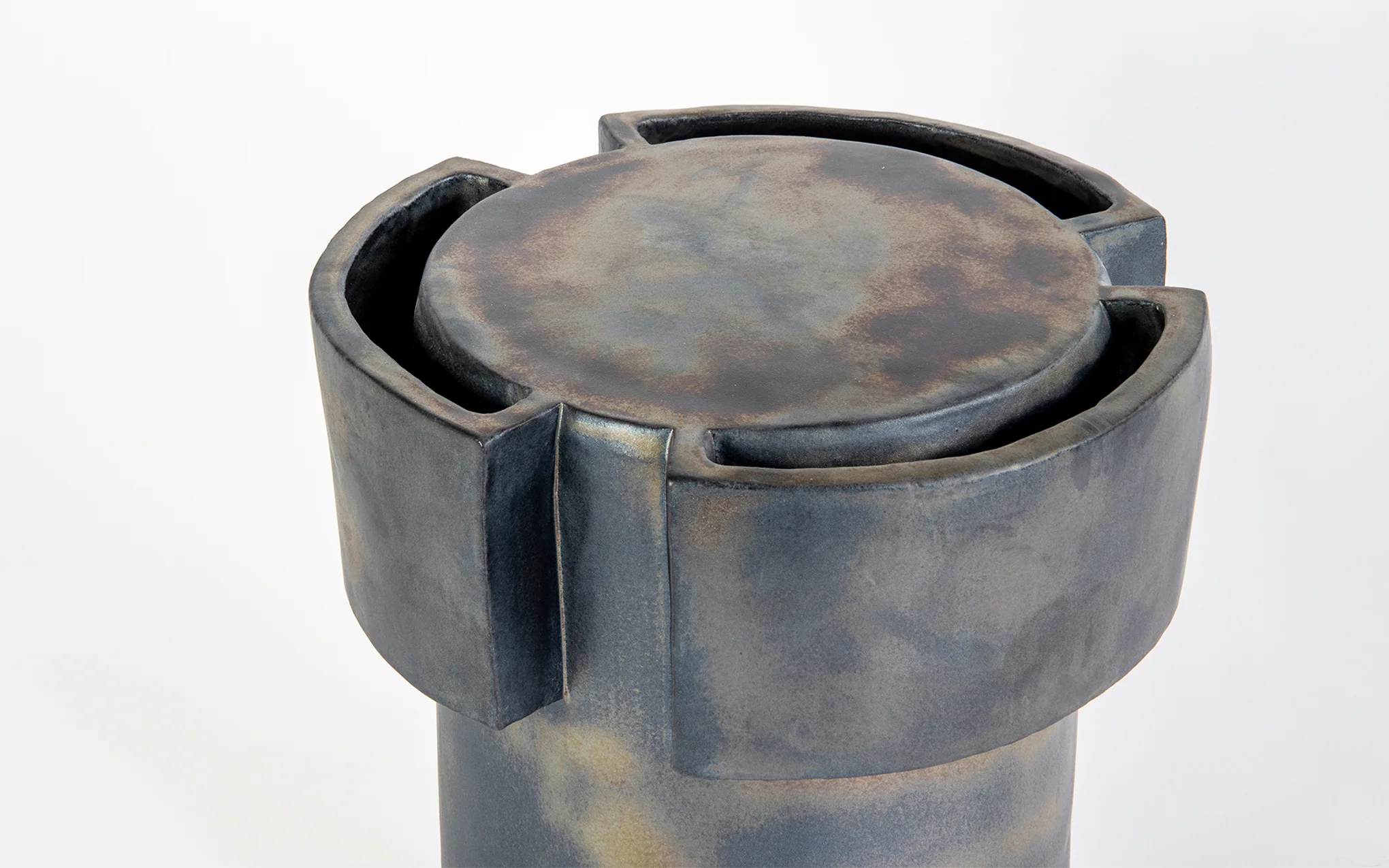 Tiny Table No.3 - gun metal glaze - Image 3